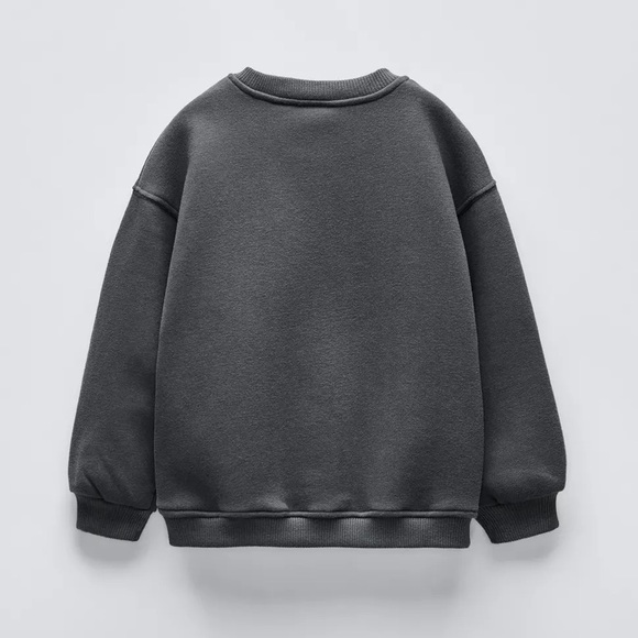ZARA SHINY HEART SWEATSHIRT - Picture 3 of 8